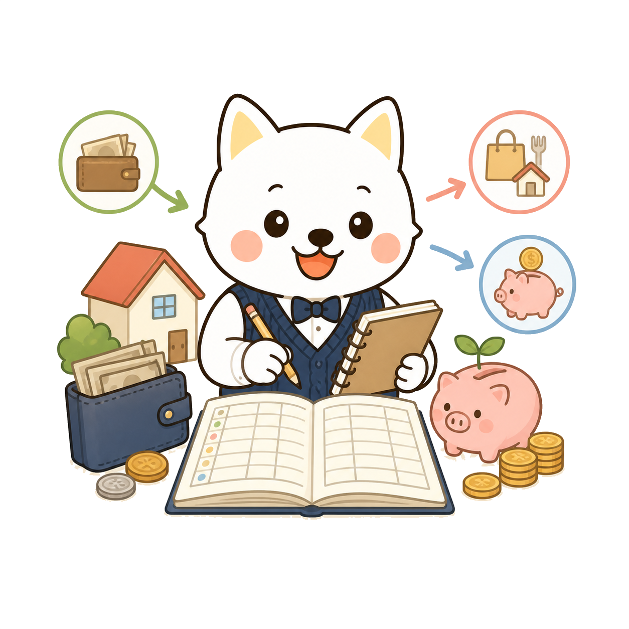 家計とお金の流れを整理するいぬ先生